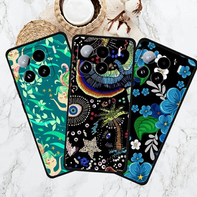 Hoesje Voor Xiaomi 15 Pro Rode Bloemen