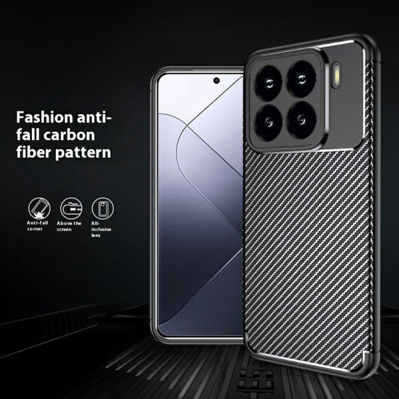 Hoesje Xiaomi 15 Pro Flexibele Koolstofvezel Bescherming Hoesje