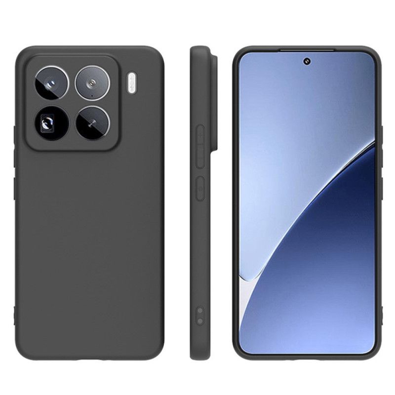 Hoesje Xiaomi 15 Pro Mat Siliconen Schermbeschermer Van Gehard Glas Bescherming Hoesje