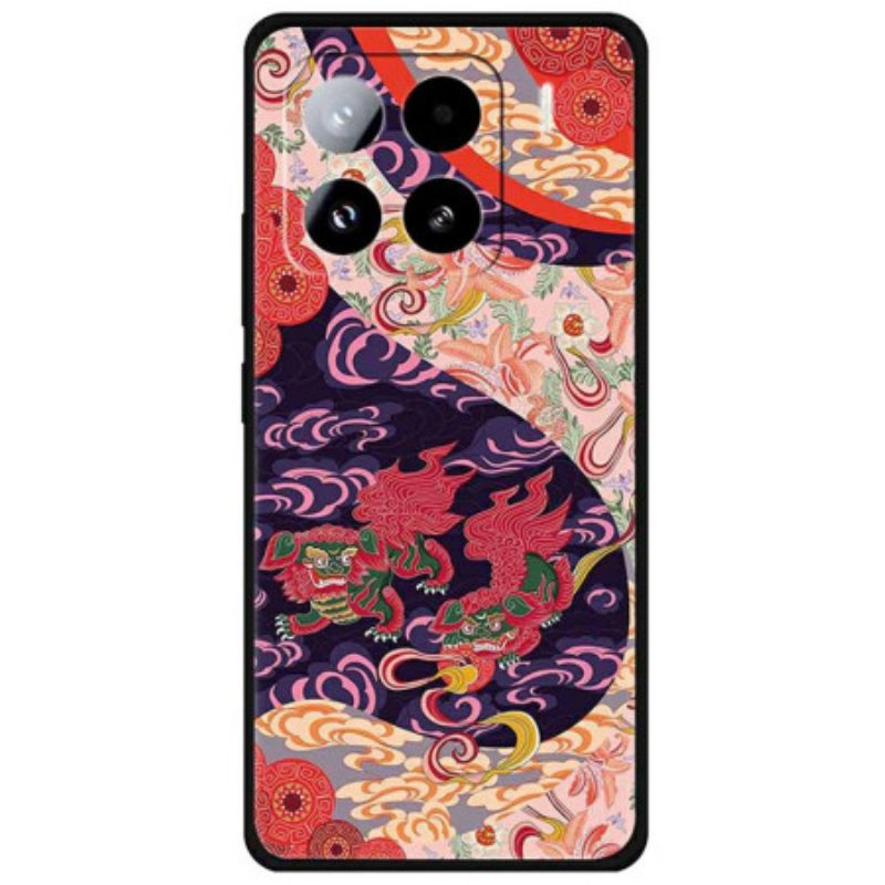 Hoesje Xiaomi 15 Pro Twee Leeuwen In De Wolken