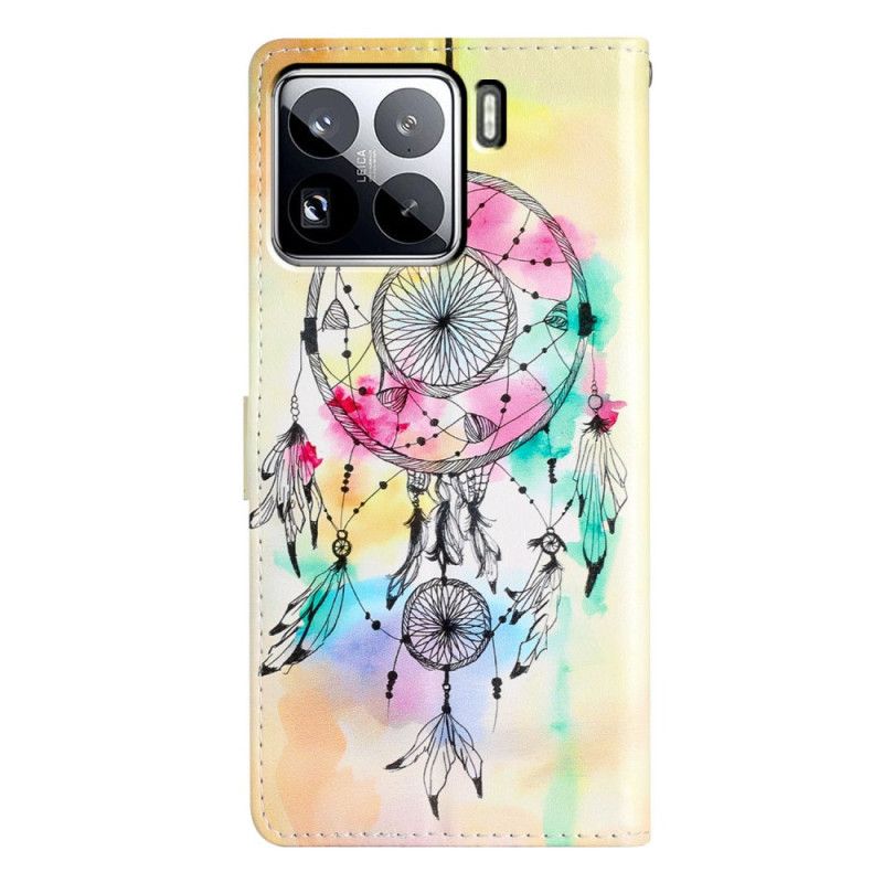 Leren Hoesje Voor Xiaomi 15 Pro Dromenvanger In Aquarel