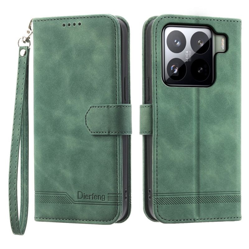 Leren Hoesje Xiaomi 15 Pro Dierfeng Bescherming Hoesje