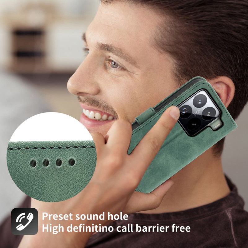 Leren Hoesje Xiaomi 15 Pro Dierfeng Bescherming Hoesje