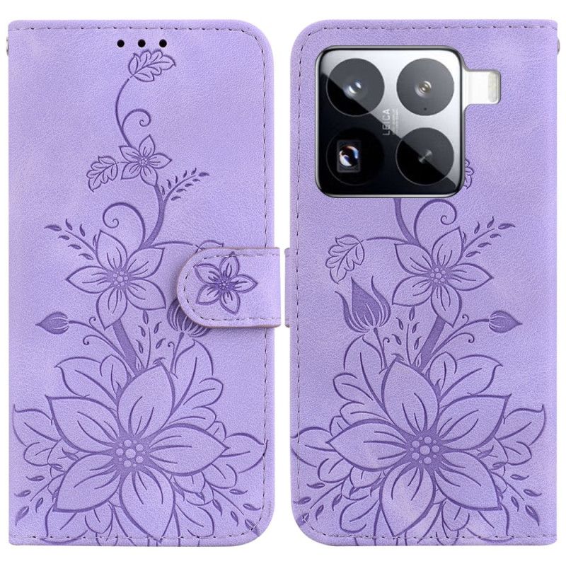 Leren Hoesje Xiaomi 15 Pro Fleur-de-lis Bescherming Hoesje