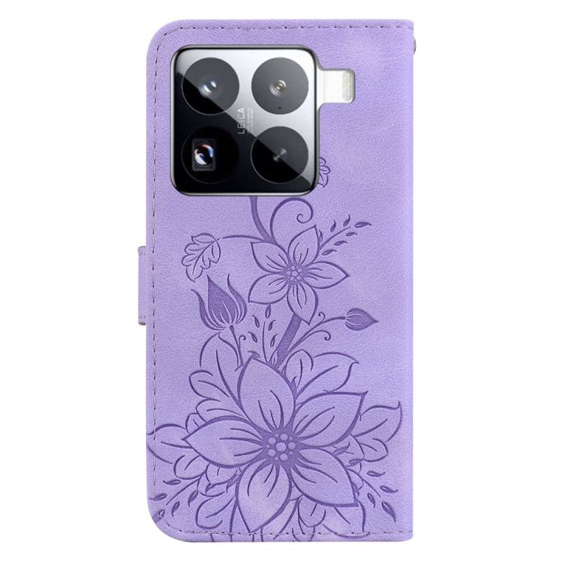 Leren Hoesje Xiaomi 15 Pro Fleur-de-lis Bescherming Hoesje