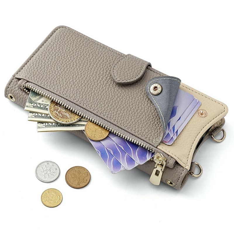 Leren Hoesje Xiaomi 15 Pro Portemonnee Met Ketting Bescherming Hoesje