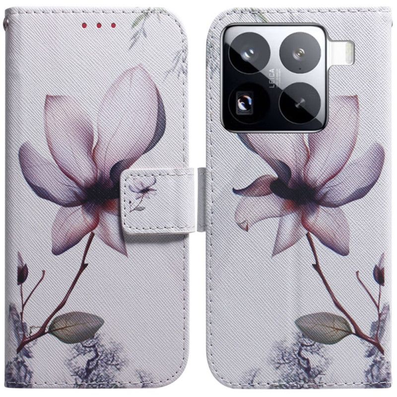 Leren Hoesje Xiaomi 15 Pro Roos