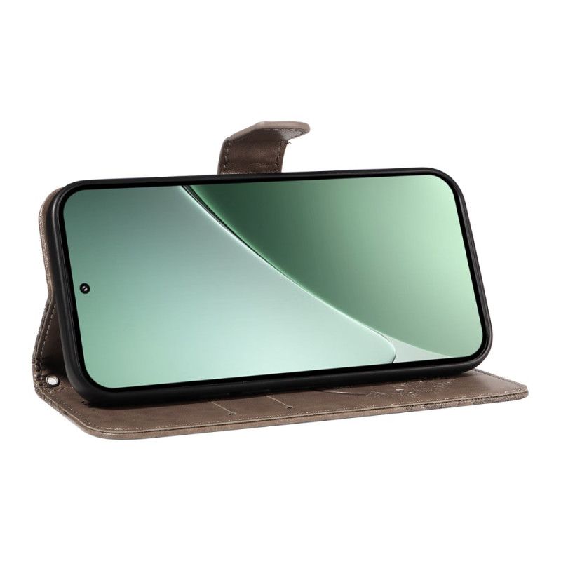 Leren Hoesje Xiaomi 15 Pro Vlinderdesign Bescherming Hoesje