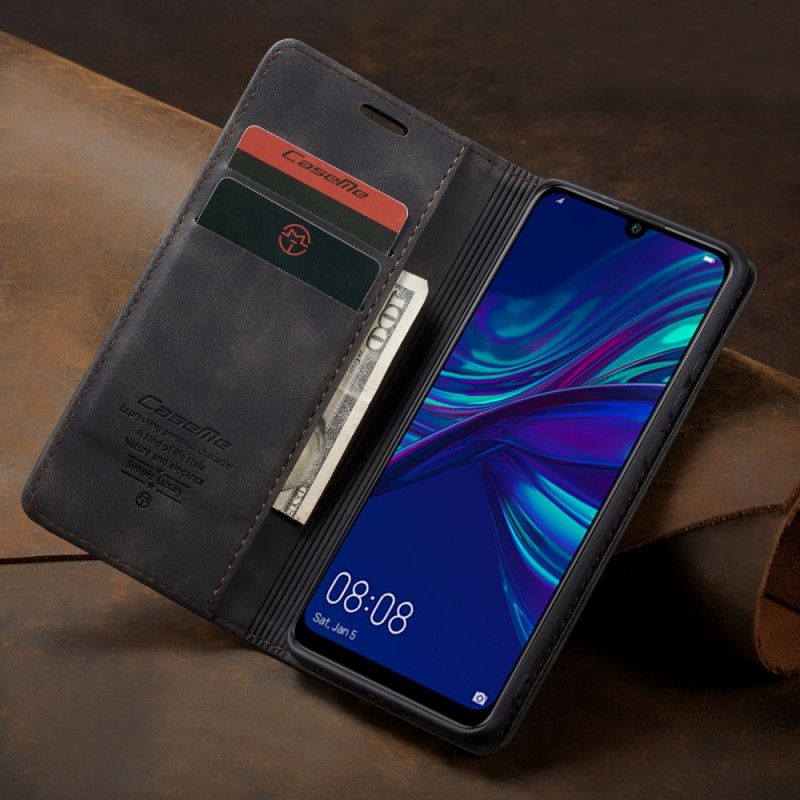 Folio-hoesje Huawei P Smart 2019 Donkerblauw Zwart Tas Van Imitatieleer