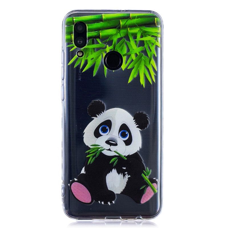 Hoesje Huawei P Smart 2019 Doorzichtige Panda Eet