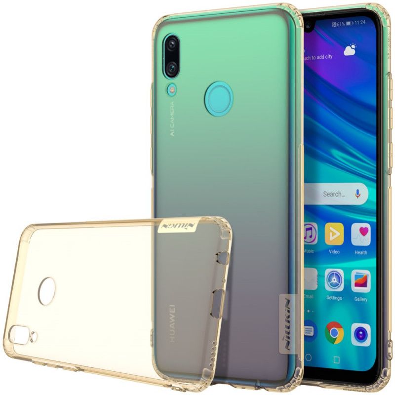 Hoesje Huawei P Smart 2019 Goud Grijs Transparant Nillkin