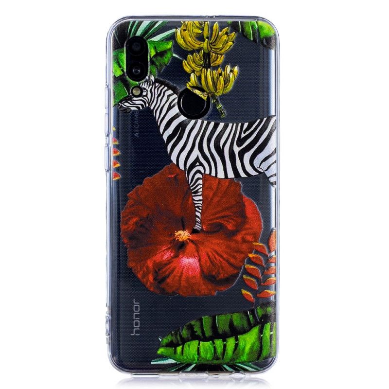 Hoesje Huawei P Smart 2019 Zebra En Bloemen