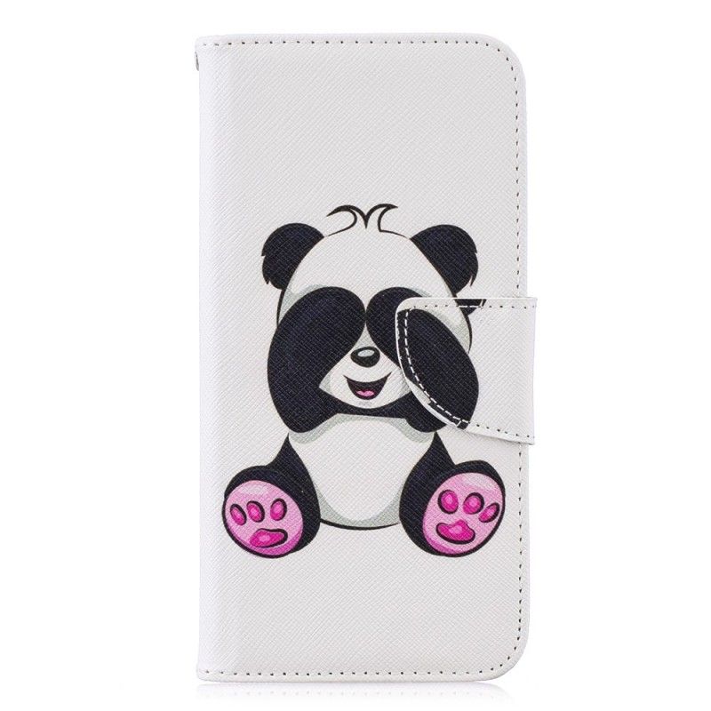 Leren Hoesje Huawei P Smart 2019 Leuke Panda