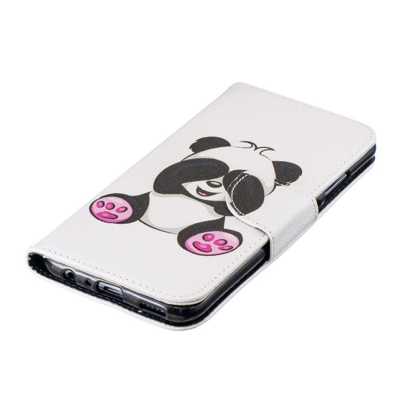 Leren Hoesje Huawei P Smart 2019 Leuke Panda