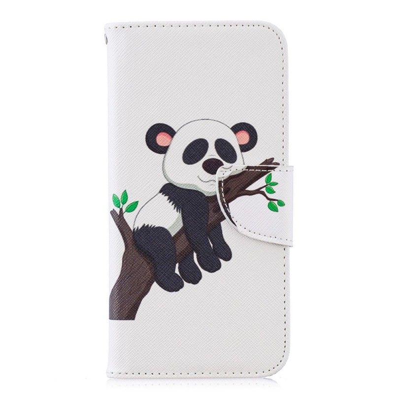 Leren Hoesje Huawei P Smart 2019 Telefoonhoesje Luie Panda