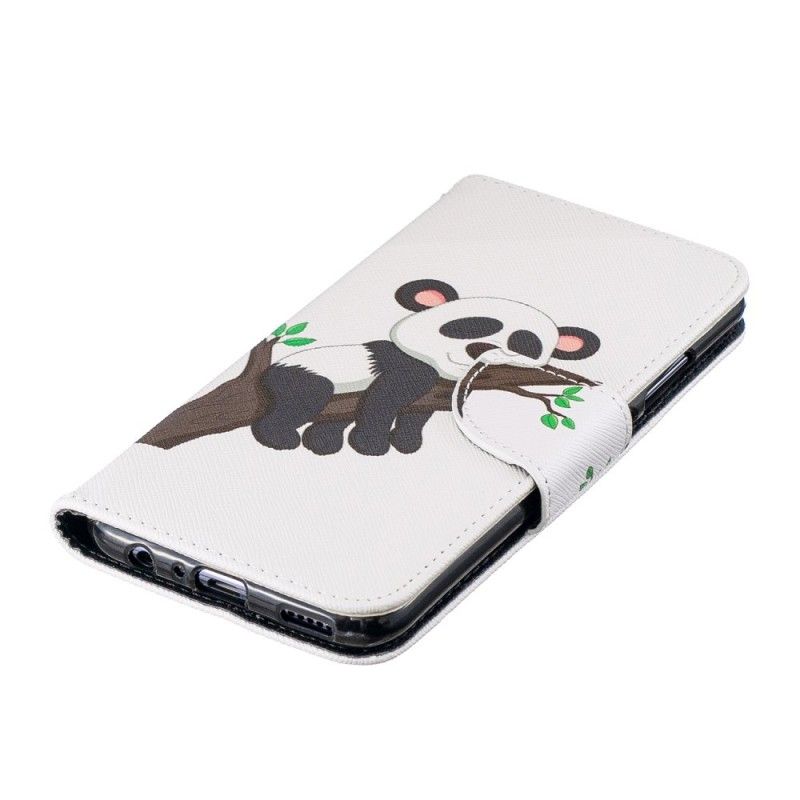 Leren Hoesje Huawei P Smart 2019 Telefoonhoesje Luie Panda