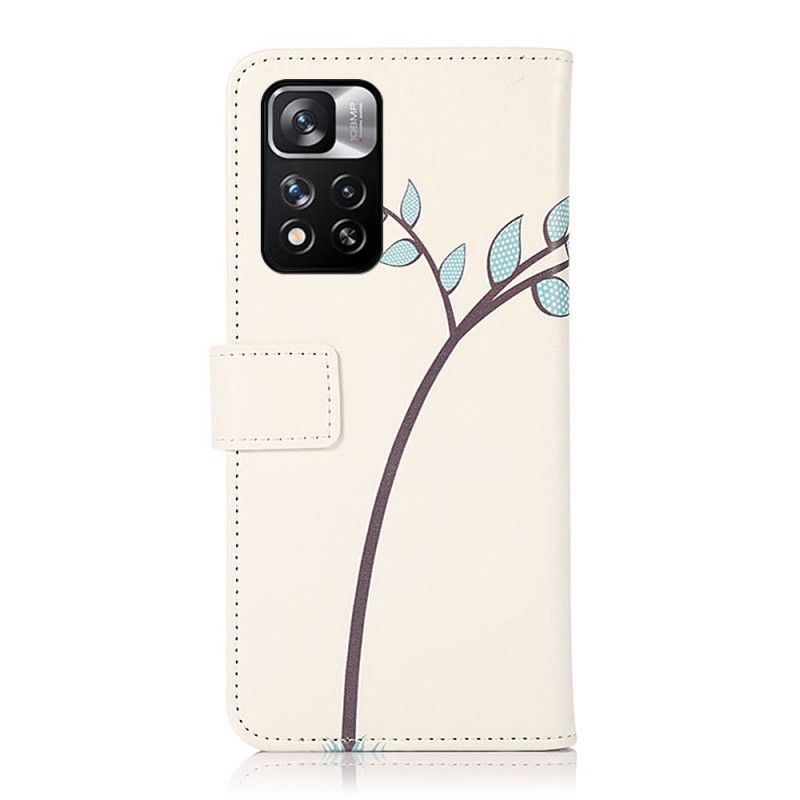 Flip Case Leren Xiaomi Redmi Note 11 Pro / Note 11 Pro Plus Paar Uilen In De Boom