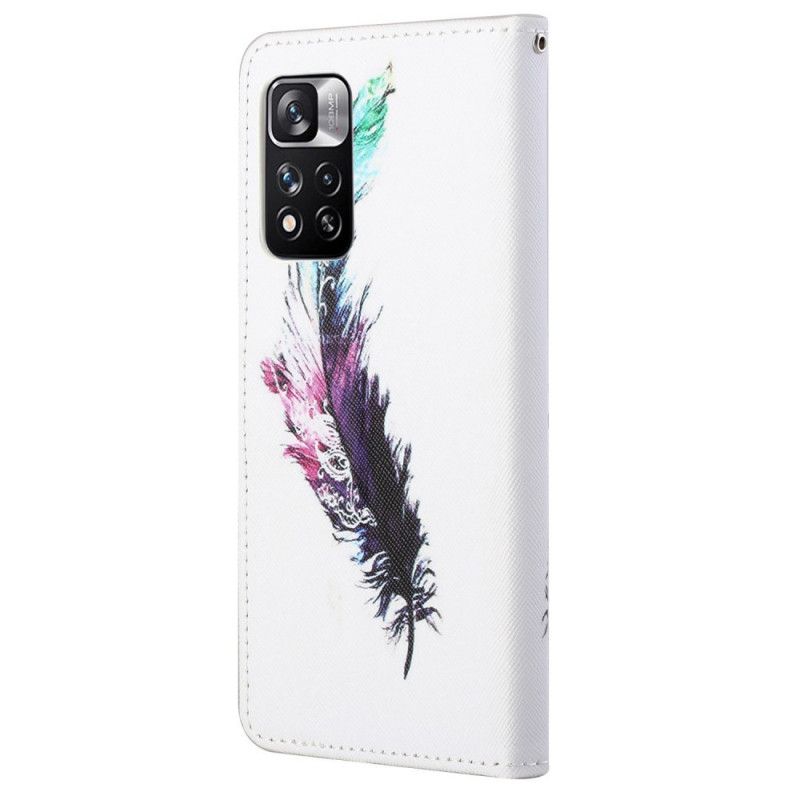 Flip Case Leren Xiaomi Redmi Note 11 Pro / Note 11 Pro Plus Riem Veer