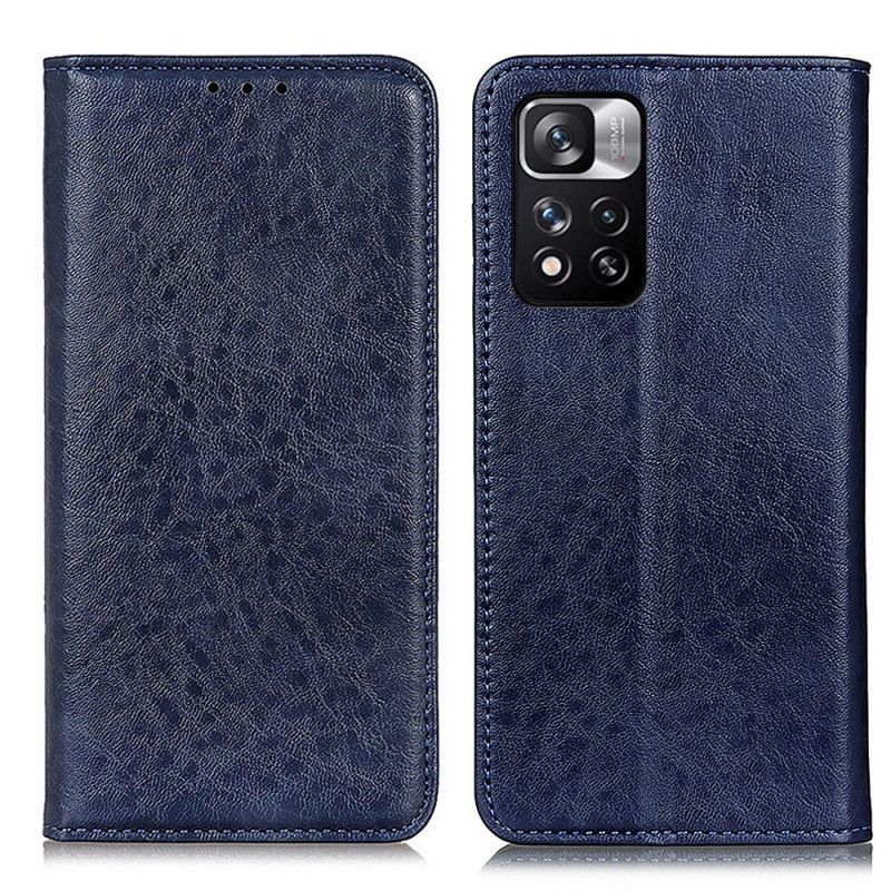 Folio-hoesje Voor Xiaomi Redmi Note 11 Pro / Note 11 Pro Plus Gespleten Leertextuur