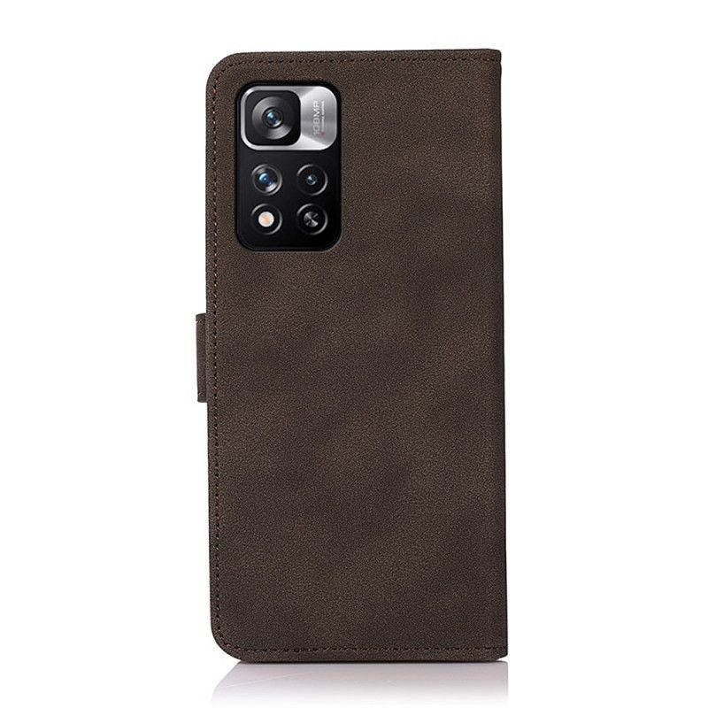Folio-hoesje Xiaomi Redmi Note 11 Pro / Note 11 Pro Plus Telefoonhoesje Leereffect Mode Khazneh