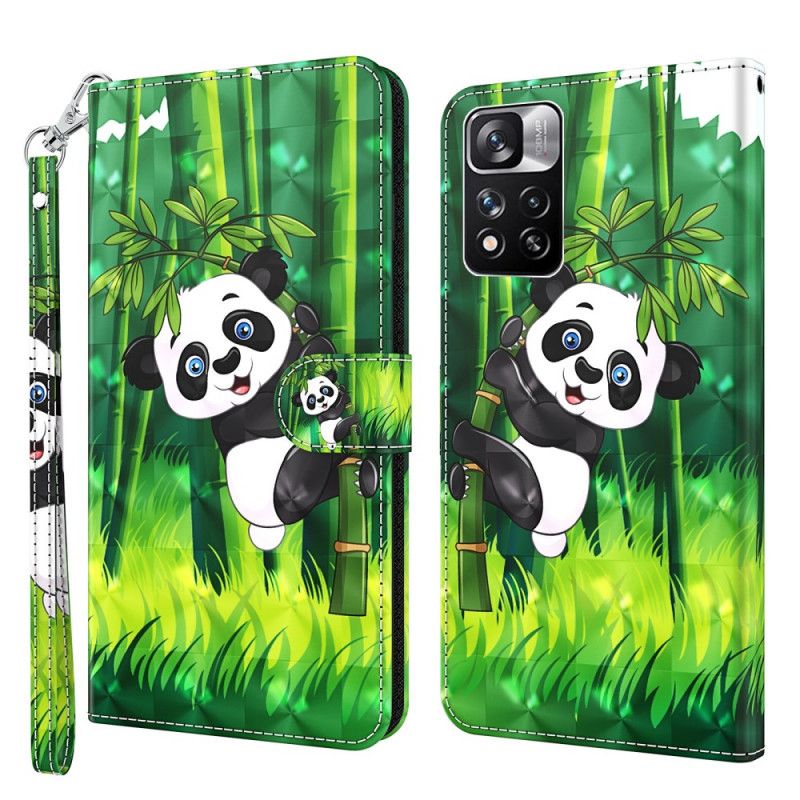 Folio-hoesje Xiaomi Redmi Note 11 Pro / Note 11 Pro Plus Telefoonhoesje Panda En Bamboe