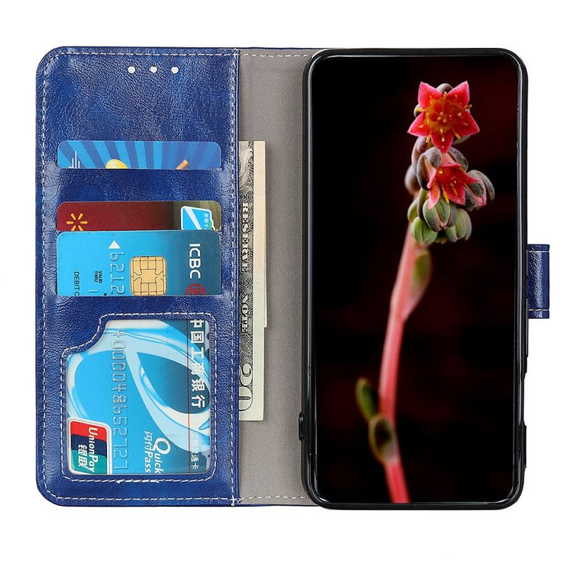 Leren Hoesje Voor Xiaomi Redmi Note 11 Pro / Note 11 Pro Plus Glanzende En Zichtbare Naden