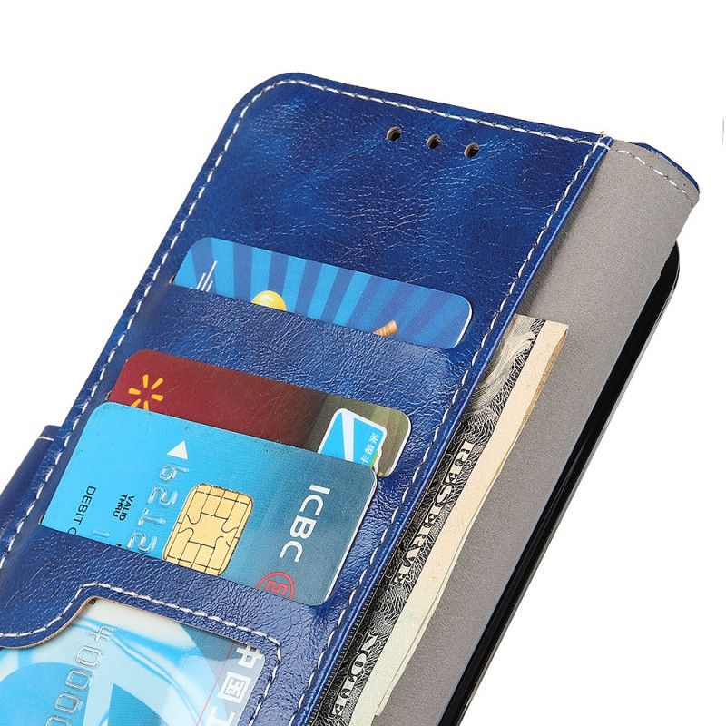 Leren Hoesje Voor Xiaomi Redmi Note 11 Pro / Note 11 Pro Plus Glanzende En Zichtbare Naden