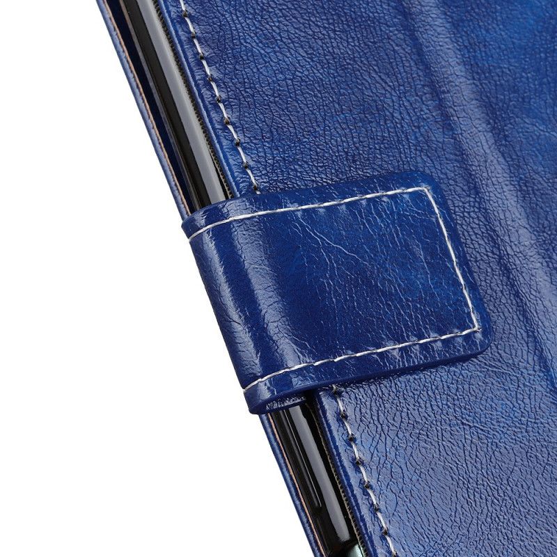 Leren Hoesje Voor Xiaomi Redmi Note 11 Pro / Note 11 Pro Plus Glanzende En Zichtbare Naden