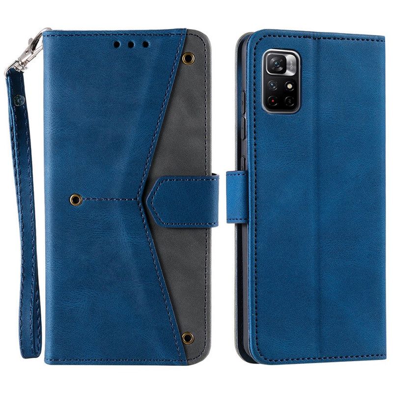 Leren Hoesje Voor Xiaomi Redmi Note 11 Pro / Note 11 Pro Plus Skin-touch Naden