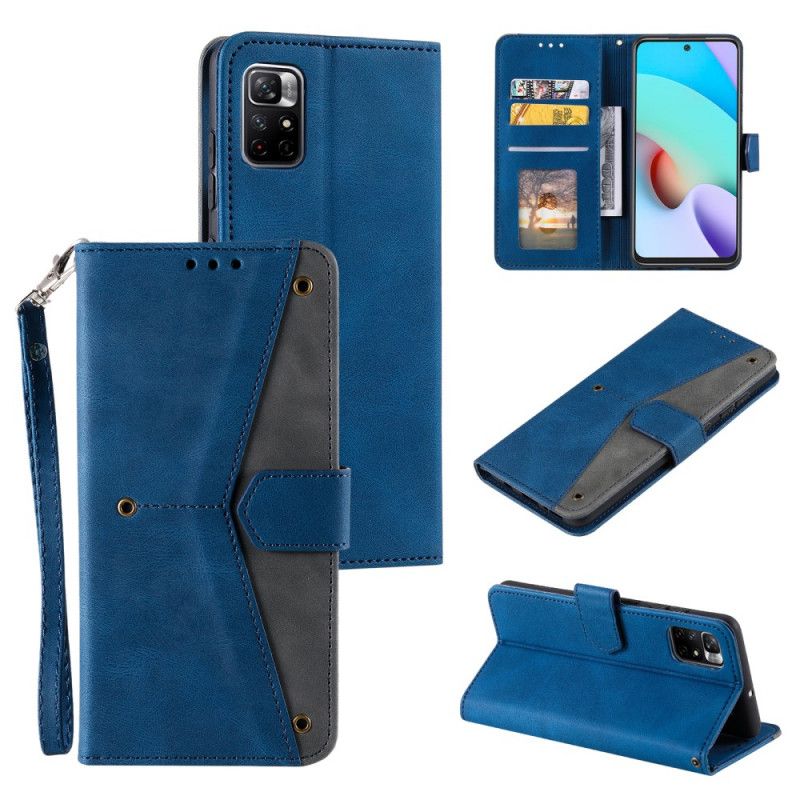 Leren Hoesje Voor Xiaomi Redmi Note 11 Pro / Note 11 Pro Plus Skin-touch Naden