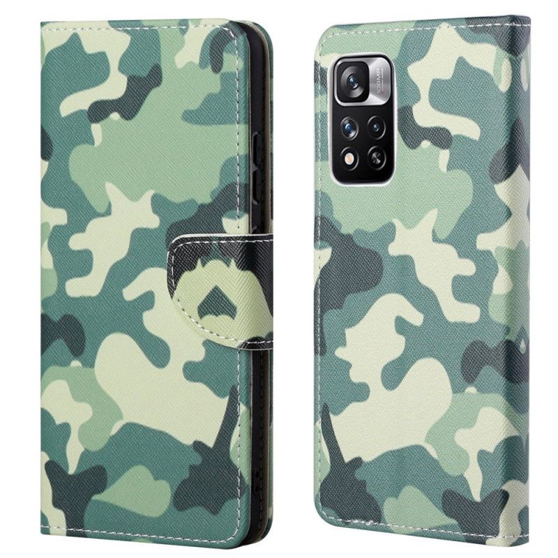 Leren Hoesje Xiaomi Redmi Note 11 Pro / Note 11 Pro Plus Camouflage