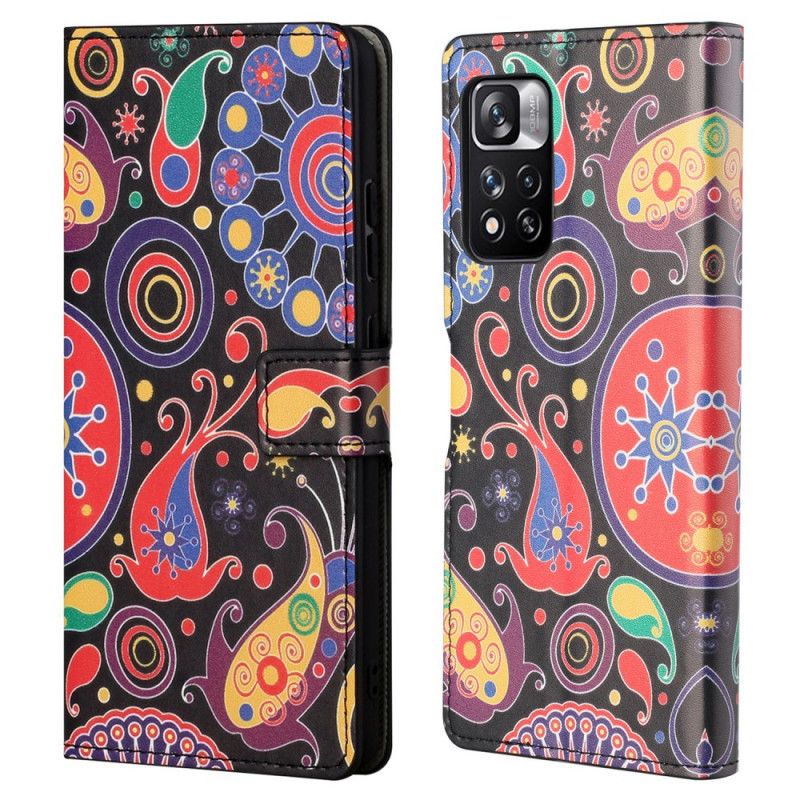 Leren Hoesje Xiaomi Redmi Note 11 Pro / Note 11 Pro Plus Ontwerp Galaxy Bescherming Hoesje