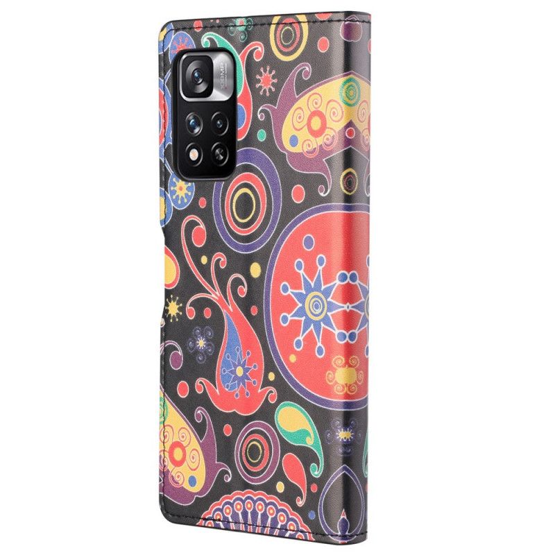 Leren Hoesje Xiaomi Redmi Note 11 Pro / Note 11 Pro Plus Ontwerp Galaxy Bescherming Hoesje
