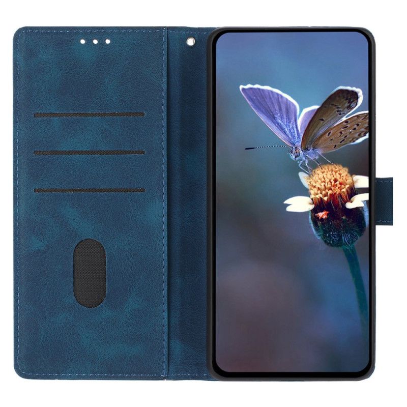 Flip Case Leren Google Pixel 10a Driehoekspatroon