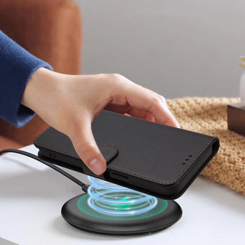 Flip Case Leren Google Pixel 10a Effen Kunstleer Met Bandje