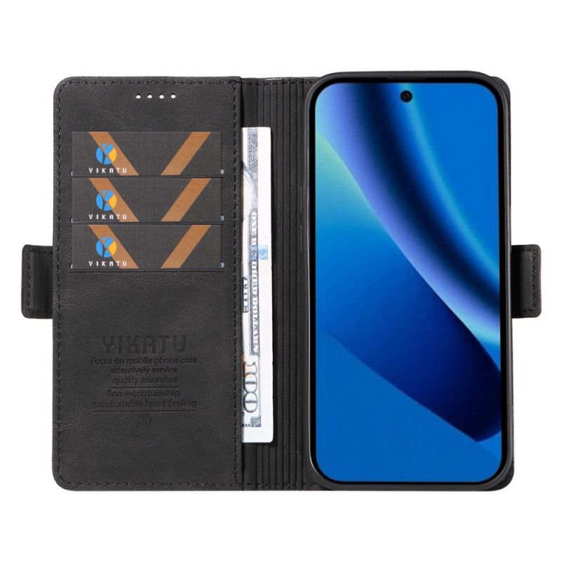 Flip Case Leren Google Pixel 10a Klinknagel Yikatu