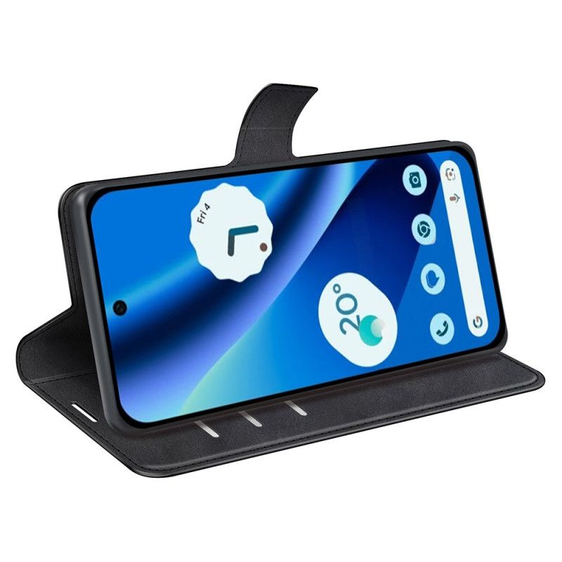 Flip Case Leren Google Pixel 10a Leerstijl