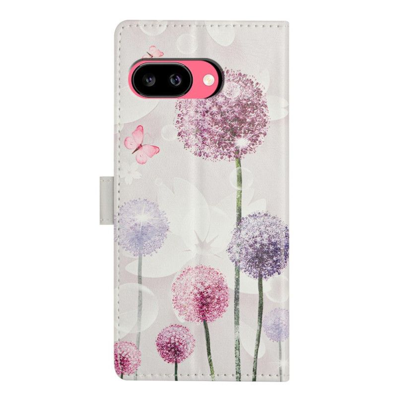 Flip Case Leren Google Pixel 10a Paardenbloemen