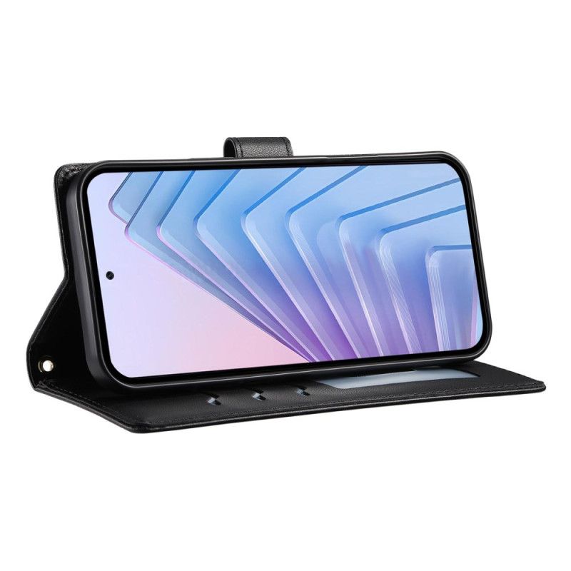 Folio-hoesje Google Pixel 10a Gewatteerde Portemonnee Met Bandjes