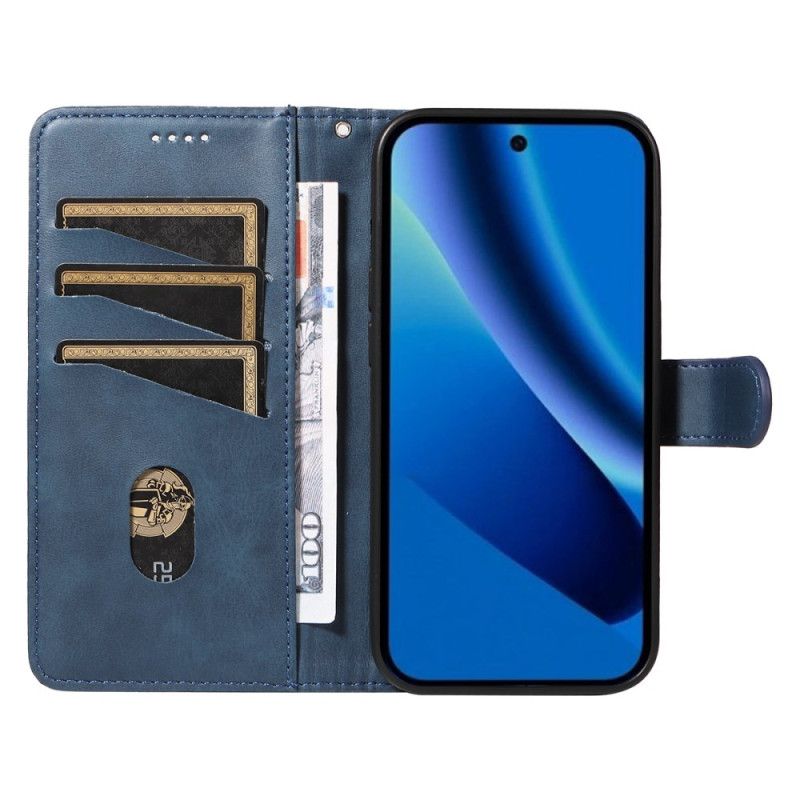 Folio-hoesje Google Pixel 10a Telefoonhoesje Gegraveerde Lijnen