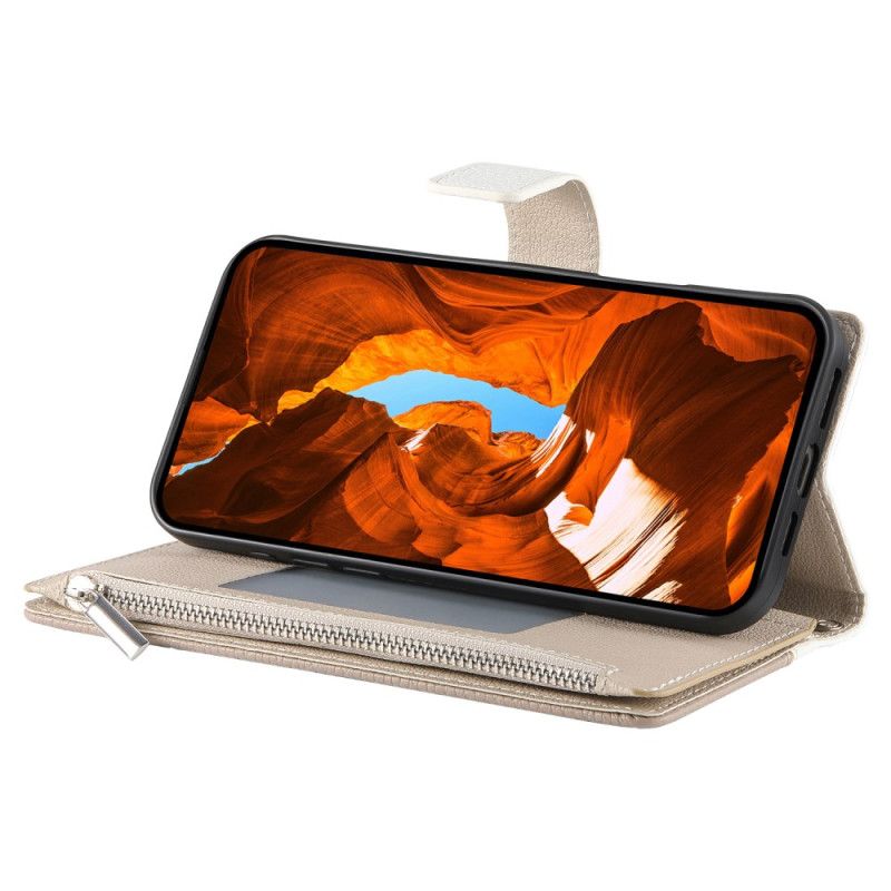 Folio-hoesje Google Pixel 10a Telefoonhoesje Tweekleurige Portemonnee Met Bandjes