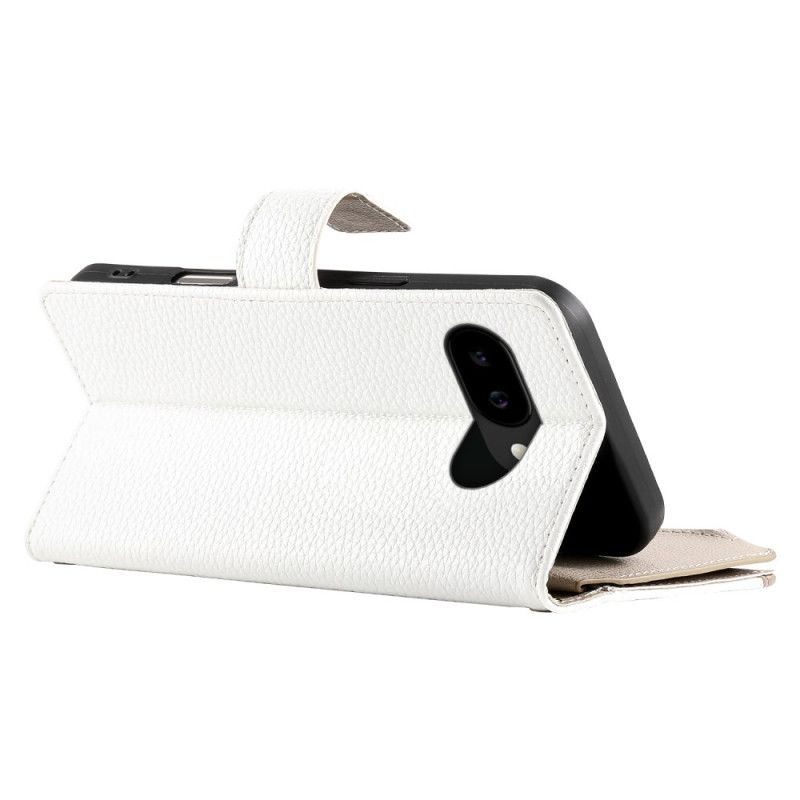 Folio-hoesje Google Pixel 10a Telefoonhoesje Tweekleurige Portemonnee Met Bandjes