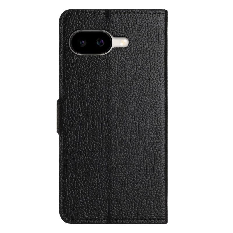 Hoesje Case Google Pixel 10a Telefoonhoesje Zwarte Portemonnee Met Lychee Textuur