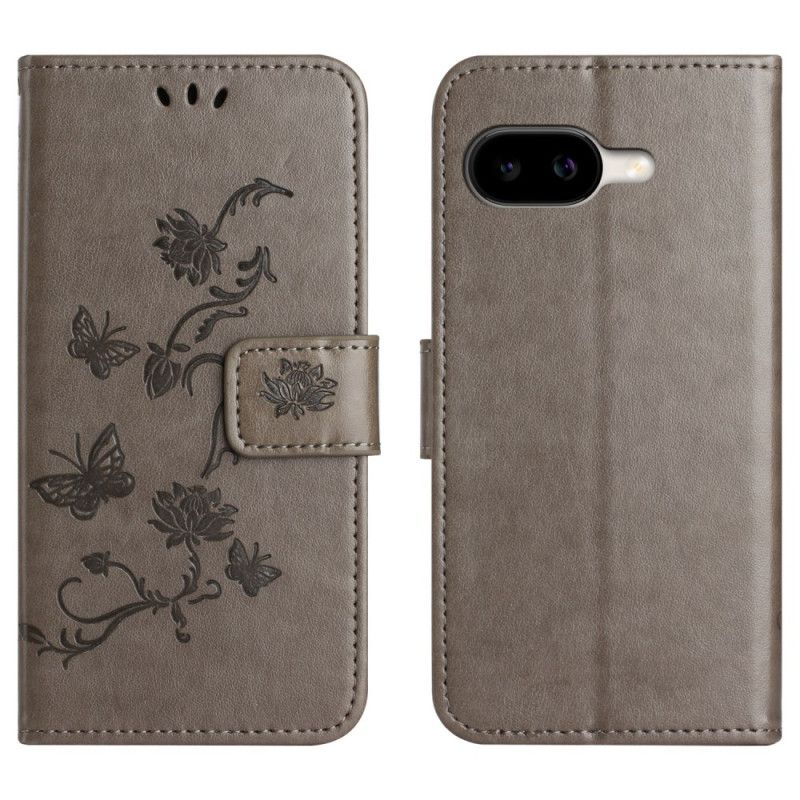 Leren Hoesje Google Pixel 10a Bloemenpatroon Bescherming Hoesje