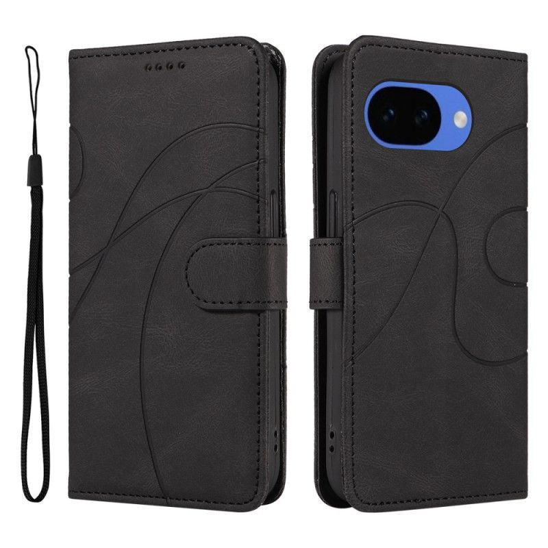 Leren Hoesje Google Pixel 10a Golvend Design Bescherming Hoesje