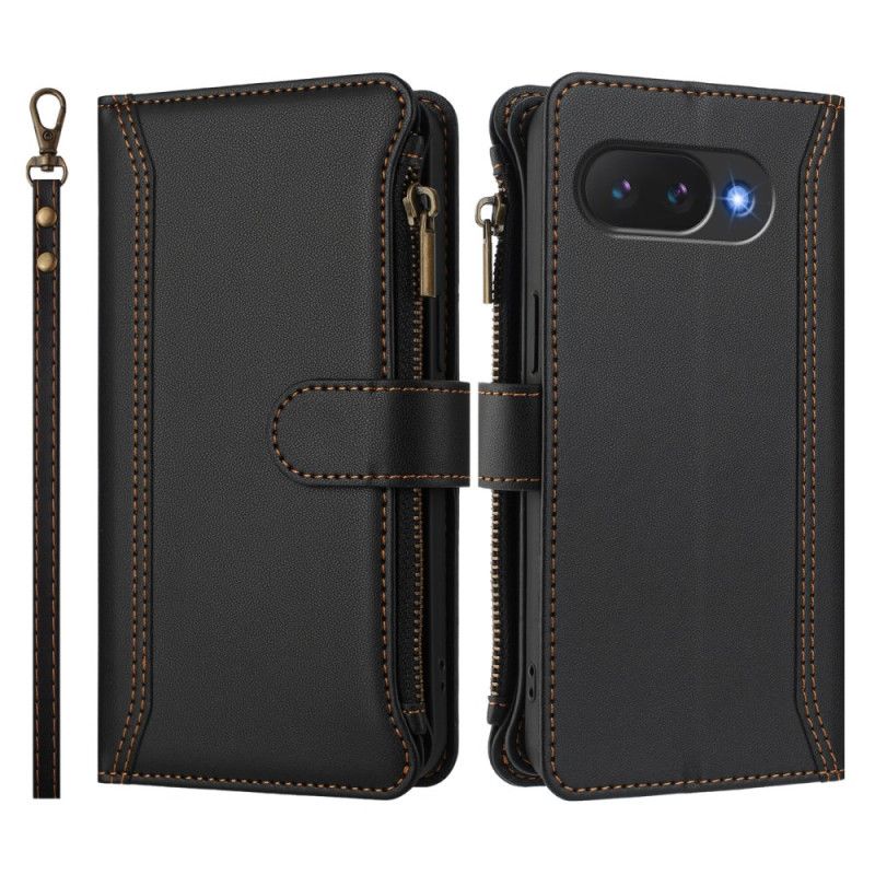 Leren Hoesje Google Pixel 10a Portemonnee Met 9 Kaartsleuven