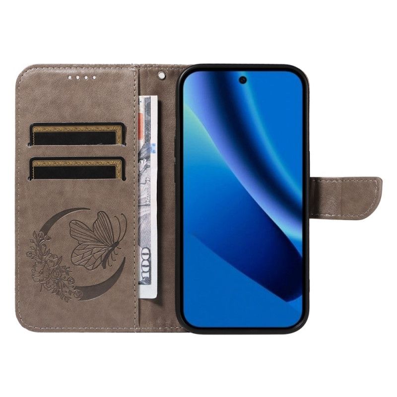 Leren Hoesje Voor Google Pixel 10a Grafische Vlinder