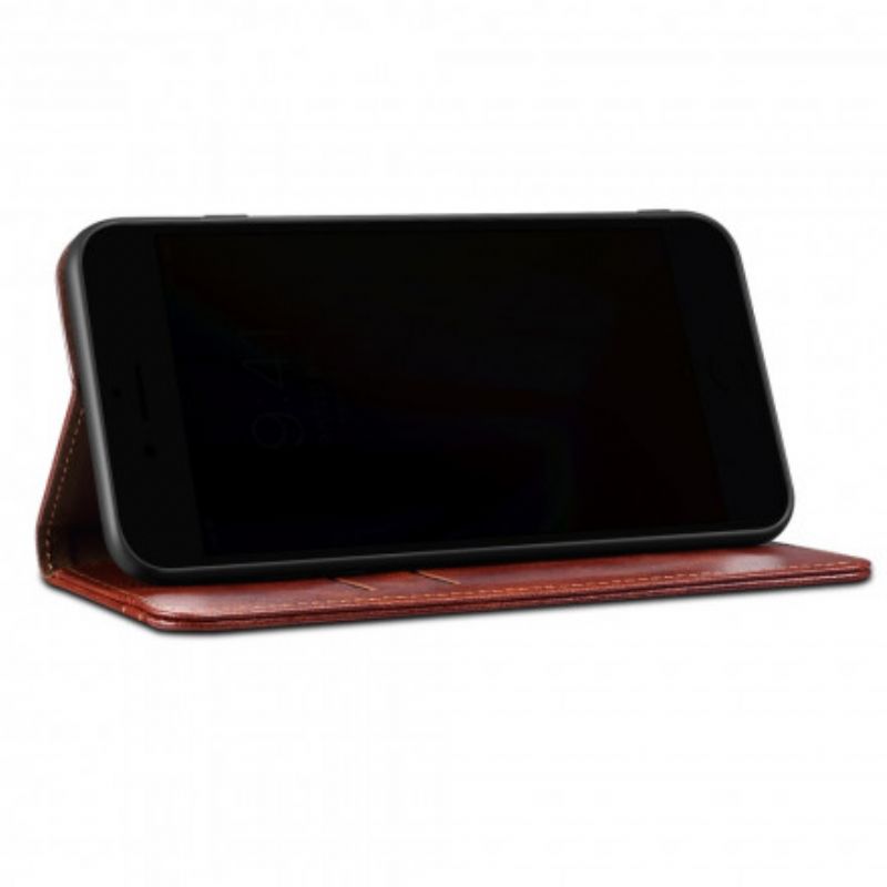Folio-hoesje Realme 8 5g Gewaxt Kunstleer