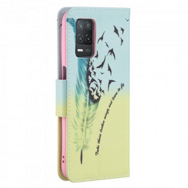 Folio-hoesje Realme 8 5g Leer Vliegen