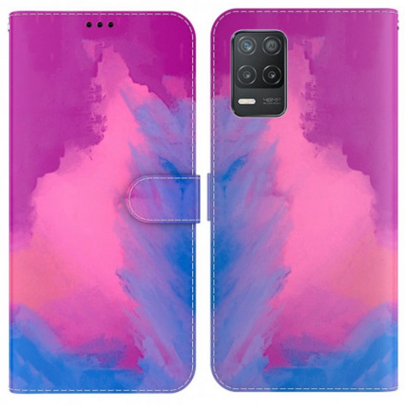 Folio-hoesje Realme 8 5g Telefoonhoesje Aquarel